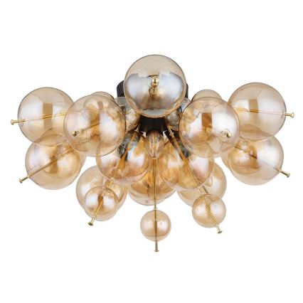 Globo - Loftlampe 3xE14/25W/230V diameter 55 cm guldfarvet