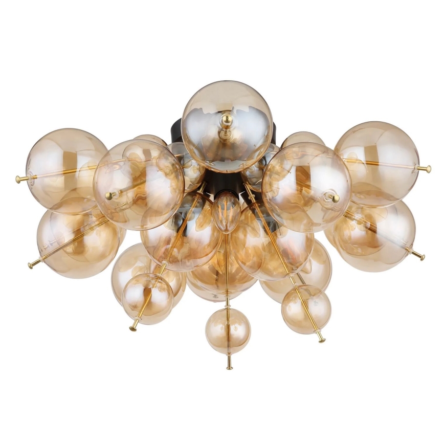 Globo - Loftlampe 3xE14/25W/230V diameter 55 cm guldfarvet