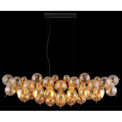 Globo - Pendel på wire 6xE14/25W/230V guld