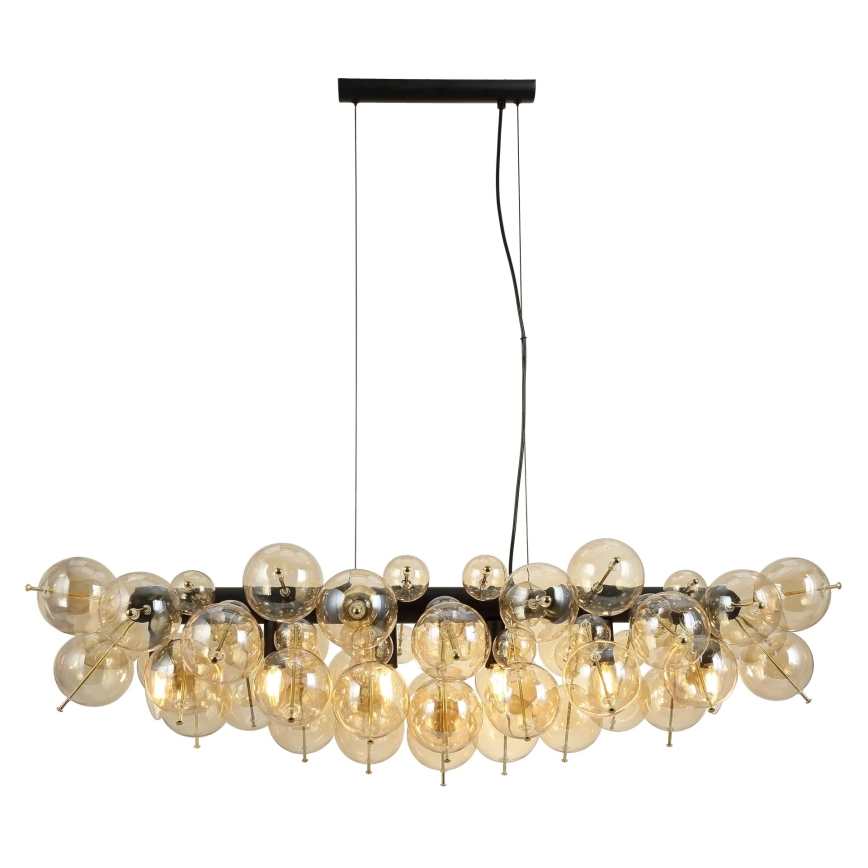 Globo - Pendel på wire 6xE14/25W/230V guld