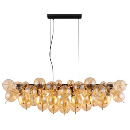 Globo - Pendel på wire 6xE14/25W/230V guld