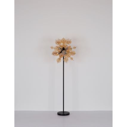 Globo - Gulvlampe 6xE14/25W/230V guldfarvet