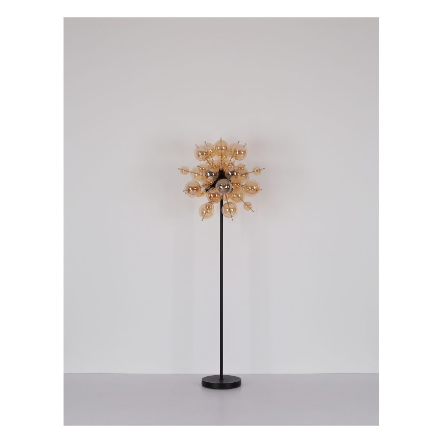 Globo - Gulvlampe 6xE14/25W/230V guldfarvet