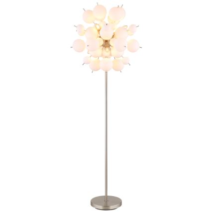Globo - Gulvlampe 6xE14/25W/230V hvid