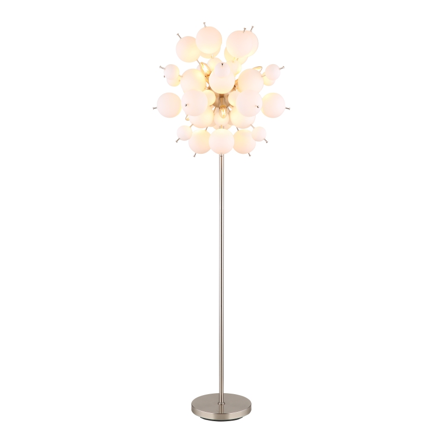 Globo - Gulvlampe 6xE14/25W/230V hvid