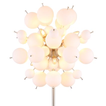 Globo - Gulvlampe 6xE14/25W/230V hvid