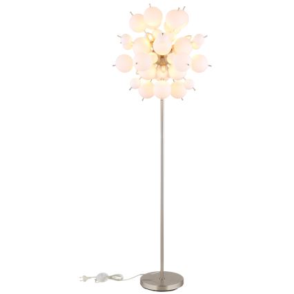 Globo - Gulvlampe 6xE14/25W/230V hvid
