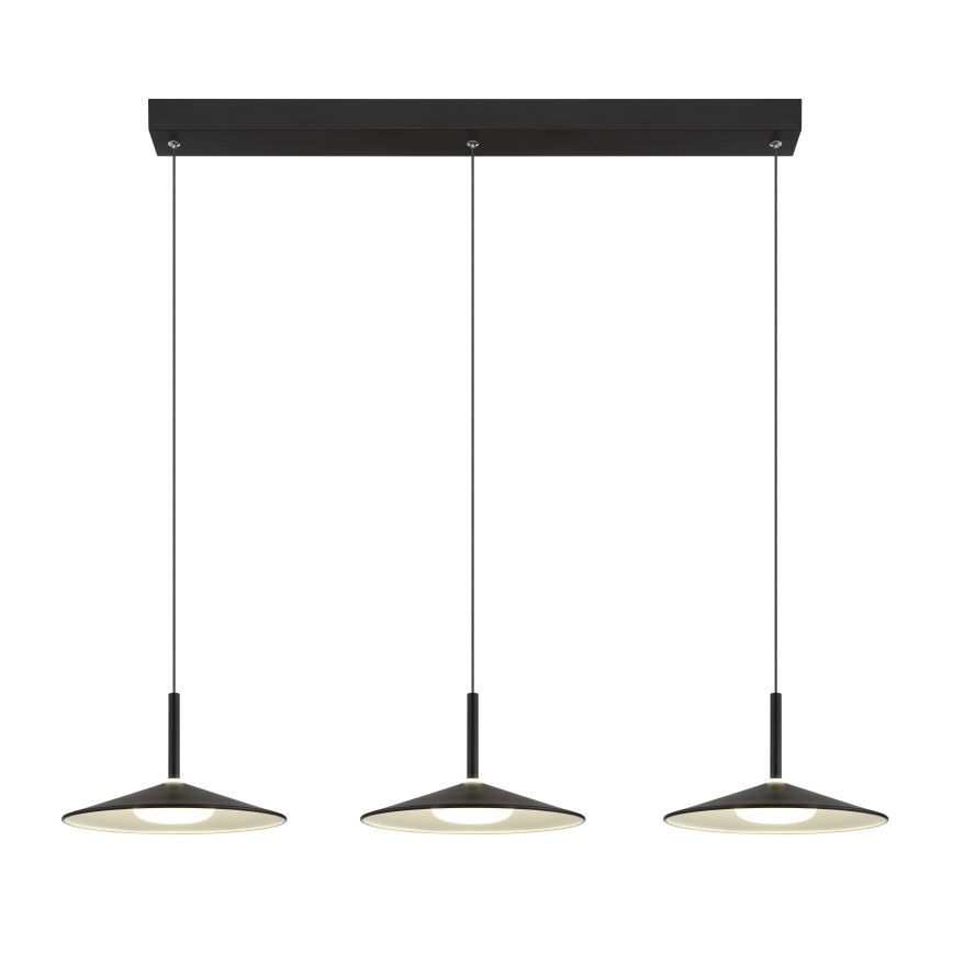 Globo - LED-pendel på wire LED/24W/230V 4000K sort