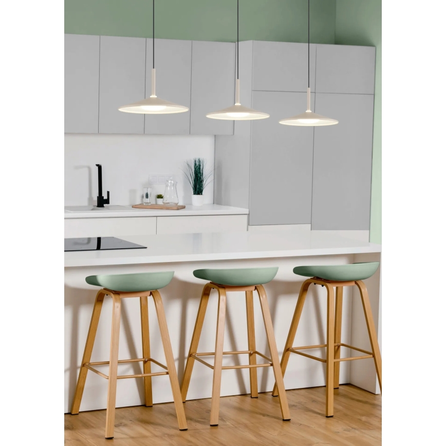 Globo - LED-lysekrone på wire LED/24W/230V 4000K cremefarvet