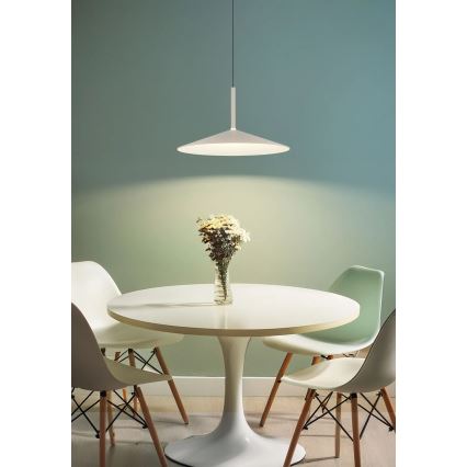 Globo - LED-pendel på wire LED/18W/230V 4000K cremefarvet