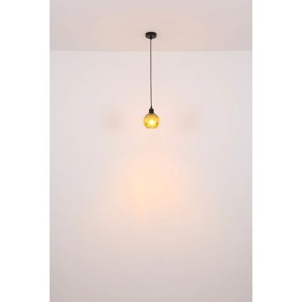 Globo - Pendel 1xE27/25W/230V diameter 15 cm kobber