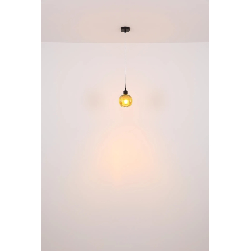 Globo - Pendel 1xE27/25W/230V diameter 15 cm kobber