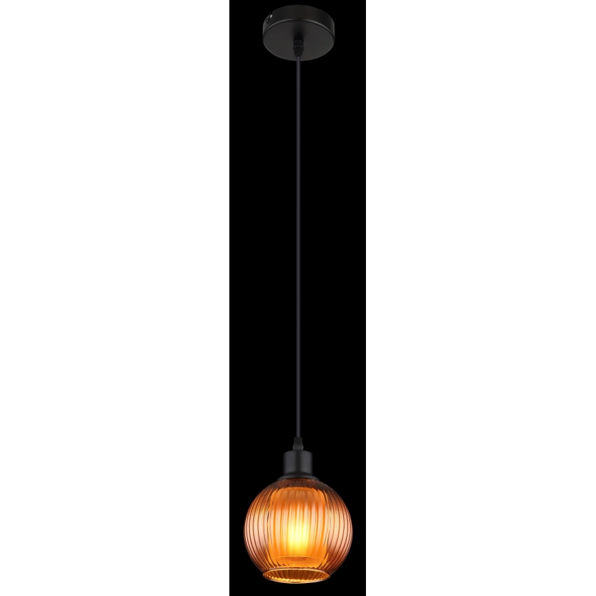 Globo - Pendel 1xE27/25W/230V diameter 15 cm kobber