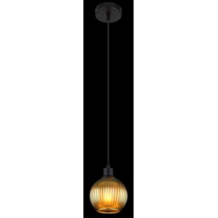 Globo - Pendel 1xE27/25W/230V diameter 15 cm grøn