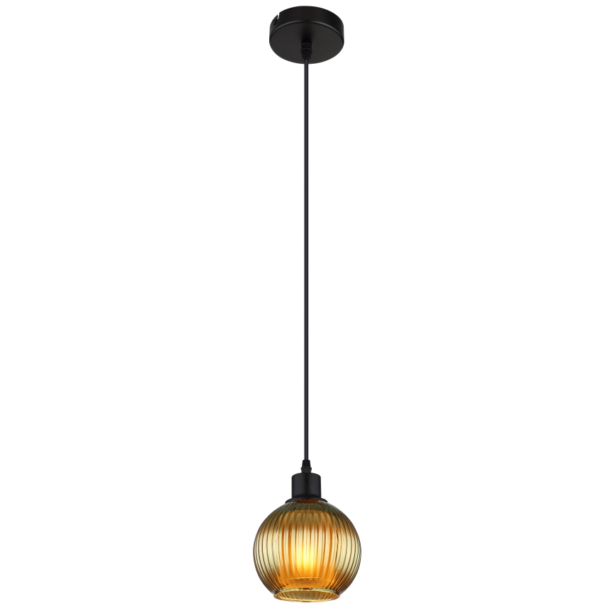 Globo - Pendel 1xE27/25W/230V diameter 15 cm grøn