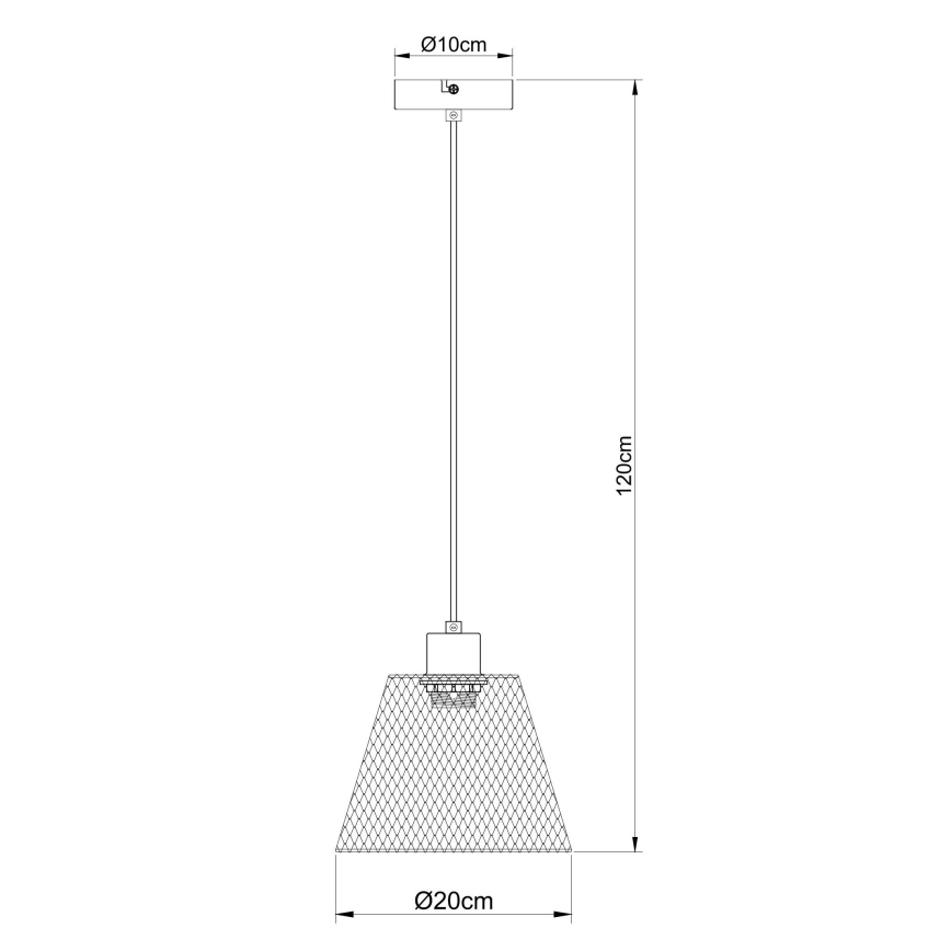Globo - Pendel 1xE27/40W/230V diameter 20 cm