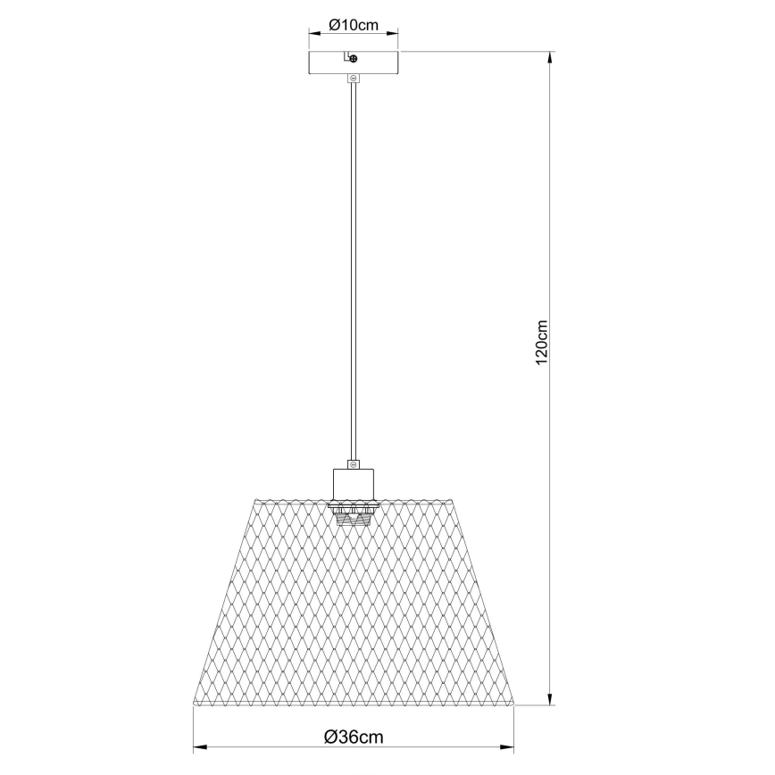 Globo - Pendel 1xE27/40W/230V diameter 36 cm