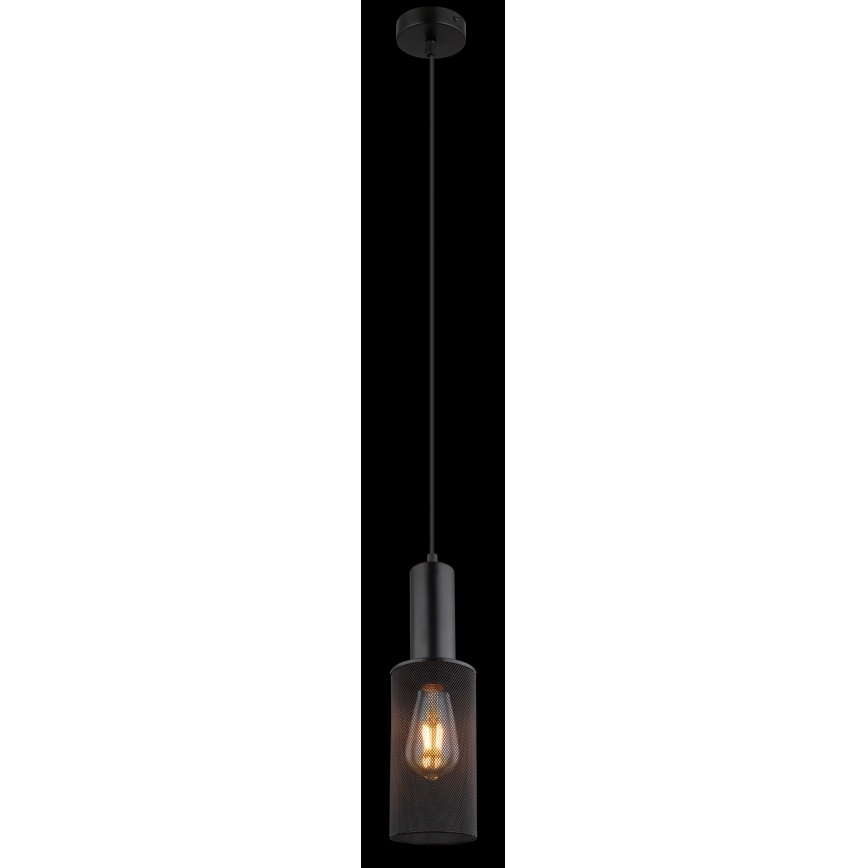 Globo - Pendel 1xE27/60W/230V sort