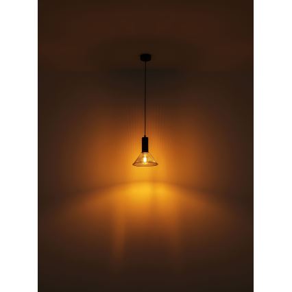 Globo - Pendel 1xE27/60W/230V sort