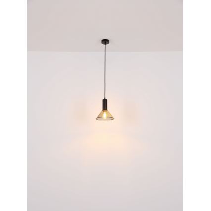 Globo - Pendel 1xE27/60W/230V sort