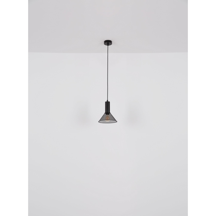Globo - Pendel 1xE27/60W/230V sort