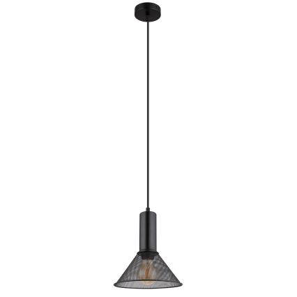 Globo - Pendel 1xE27/60W/230V sort