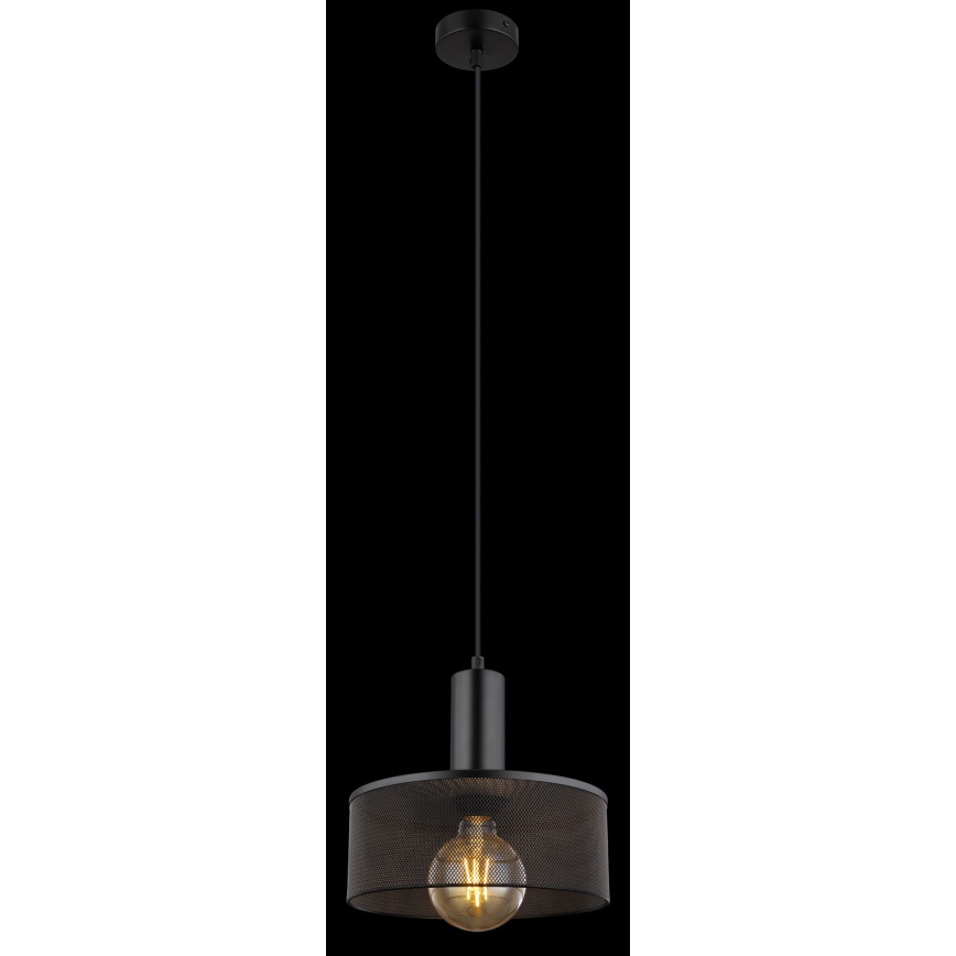 Globo - Pendel 1xE27/60W/230V sort