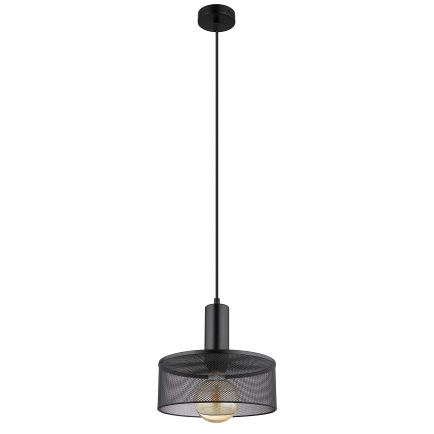 Globo - Pendel 1xE27/60W/230V sort