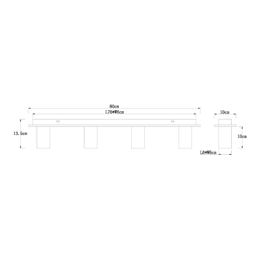 Globo 15655-4D - Loftlampe ERNA 4xE27/60W/230V