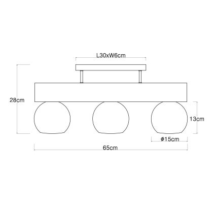 Globo - Loftlampe 3xE27/40W/230V