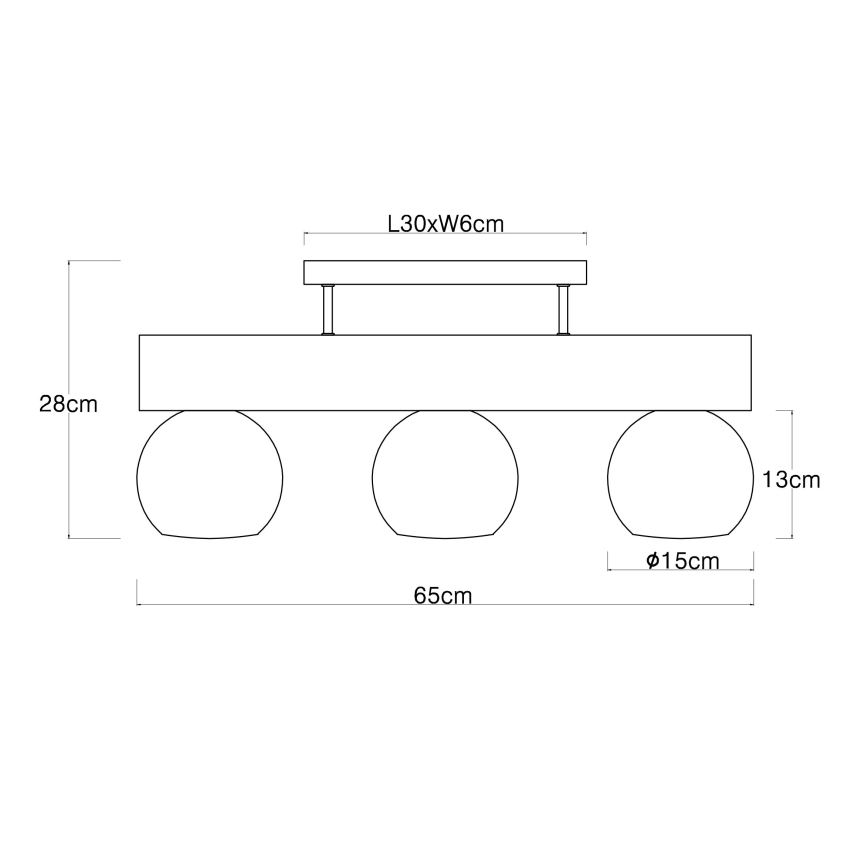 Globo - Loftlampe 3xE27/40W/230V