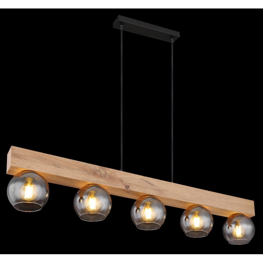 Globo - Loftlampe med wire 5xE27/40W/230V