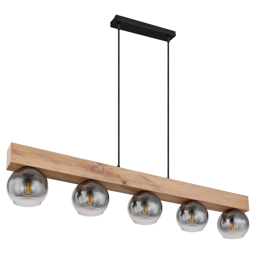 Globo - Loftlampe med wire 5xE27/40W/230V