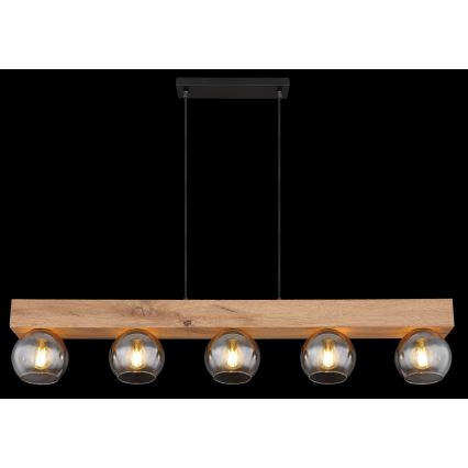 Globo - Loftlampe med wire 5xE27/40W/230V