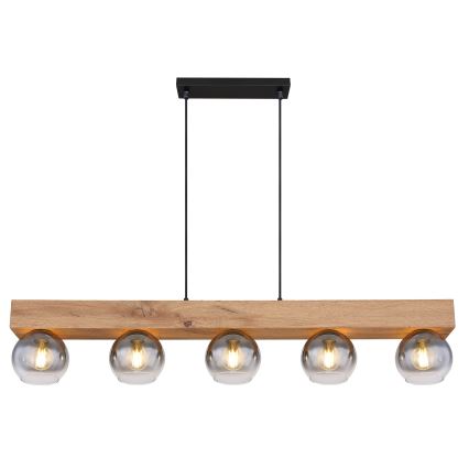 Globo - Loftlampe med wire 5xE27/40W/230V