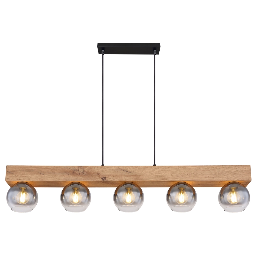 Globo - Loftlampe med wire 5xE27/40W/230V