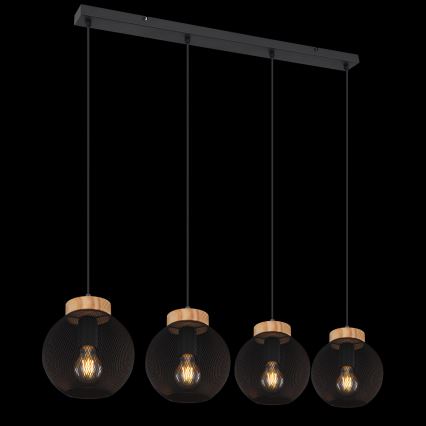 Globo - Pendel med wire 4xE27/40W/230V