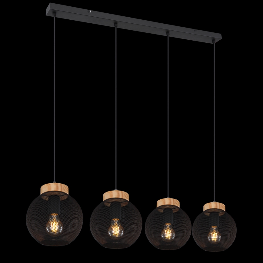 Globo - Pendel med wire 4xE27/40W/230V
