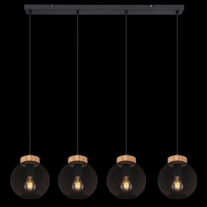 Globo - Pendel med wire 4xE27/40W/230V