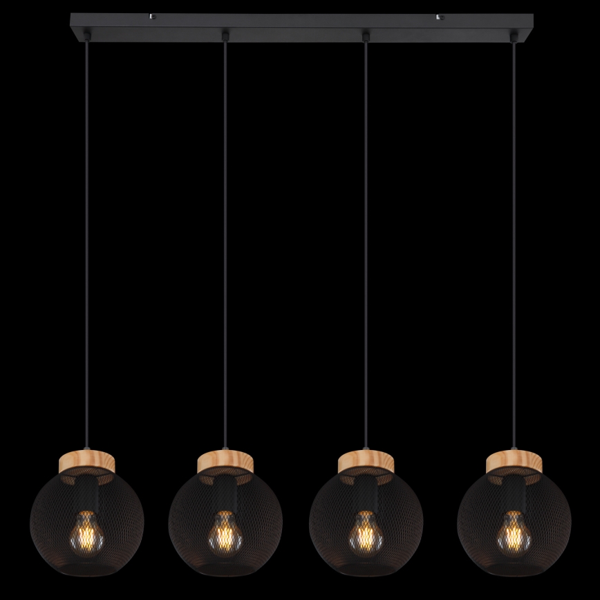 Globo - Pendel med wire 4xE27/40W/230V