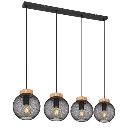 Globo - Pendel med wire 4xE27/40W/230V