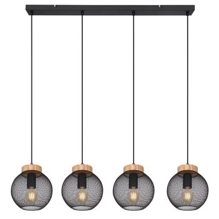 Globo - Pendel med wire 4xE27/40W/230V