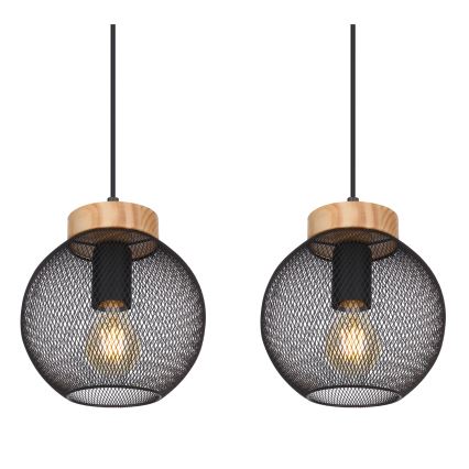 Globo - Pendel med wire 4xE27/40W/230V