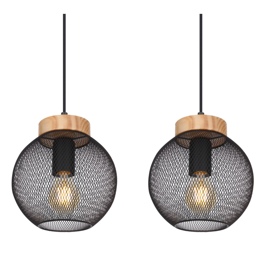Globo - Pendel med wire 4xE27/40W/230V