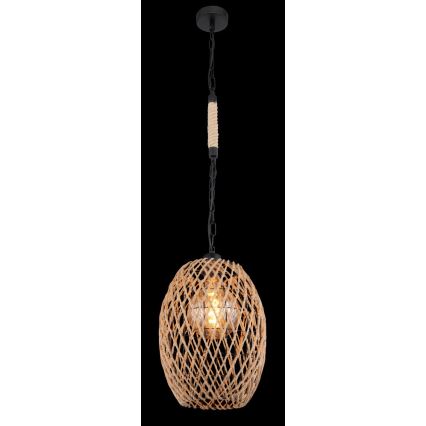 Globo - Lysekrone i snor 1xE27/60W/230V