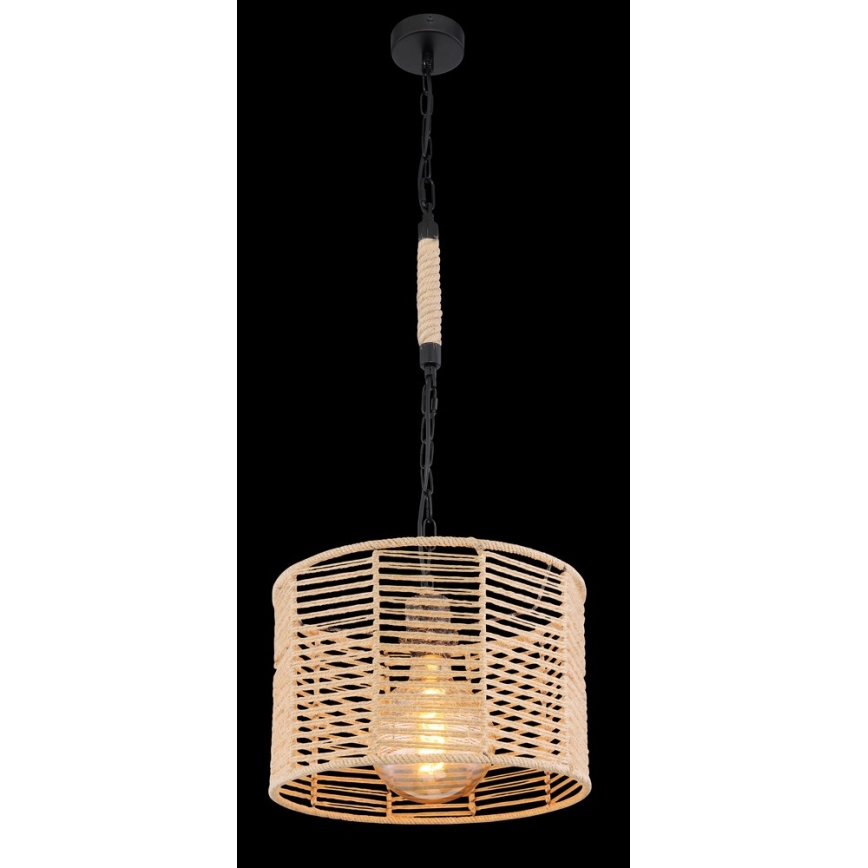 Globo - Lysekrone i snor 1xE27/60W/230V