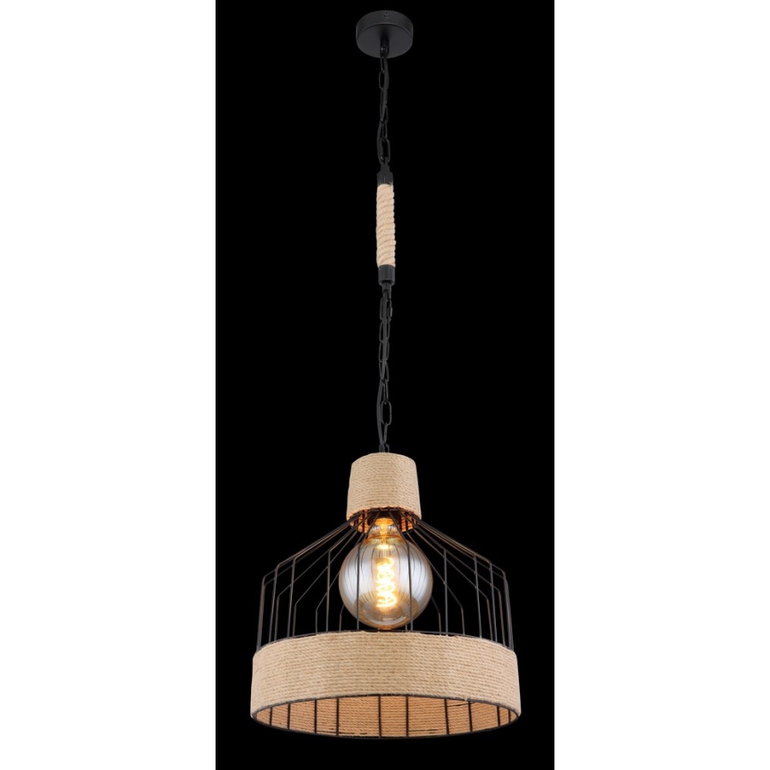 Globo - Lysekrone i snor 1xE27/60W/230V