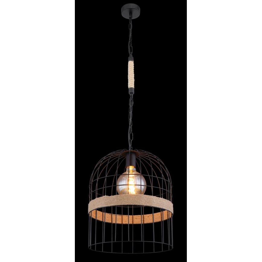Globo - Lysekrone i snor 1xE27/60W/230V