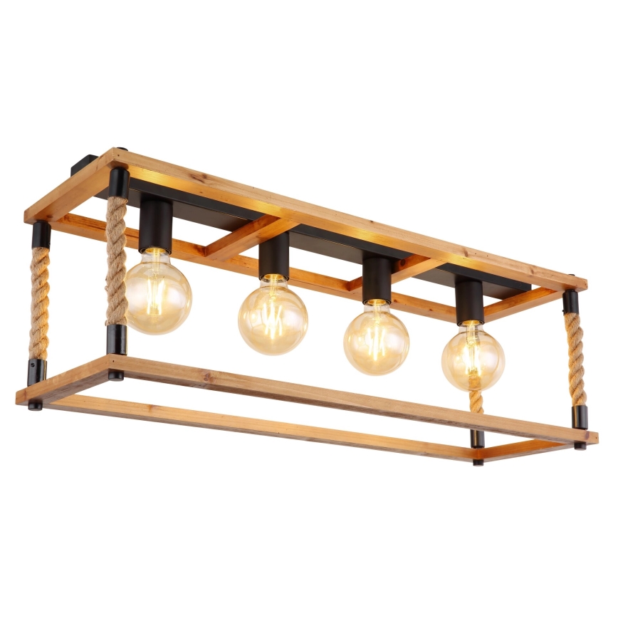 Globo 15691-4D - Loftlampe VERNON 4xE27/60W/230V