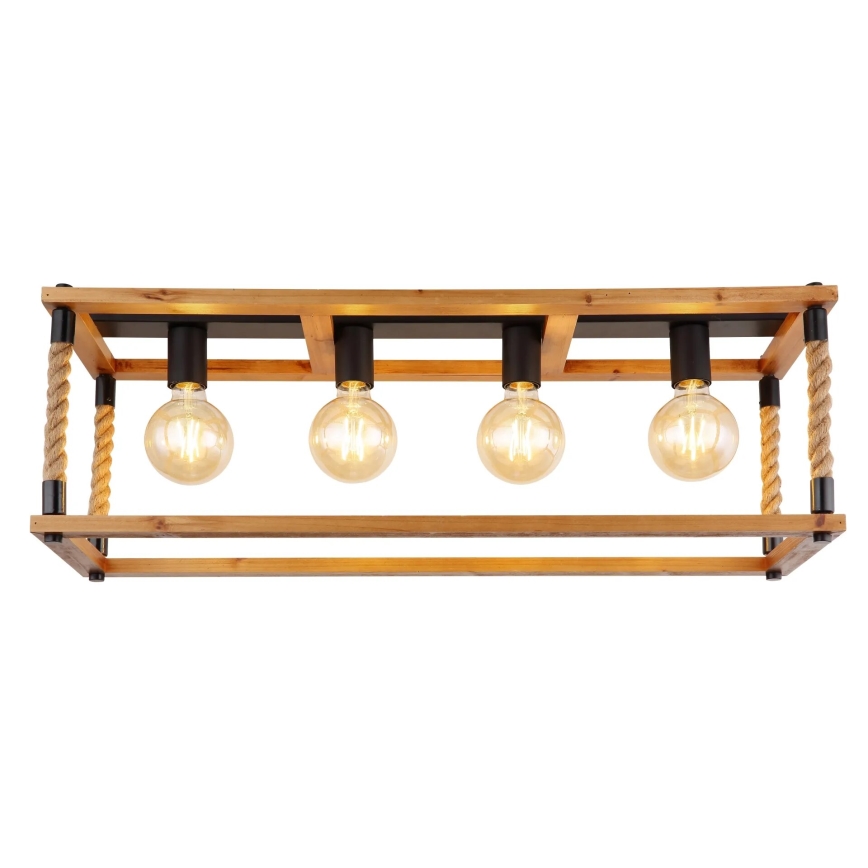 Globo 15691-4D - Loftlampe VERNON 4xE27/60W/230V